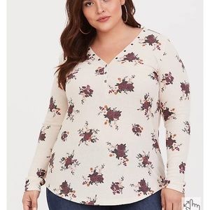 Torrid - floral long sleeve Tee